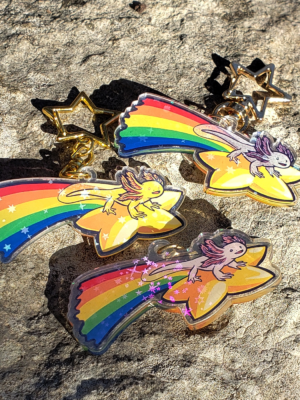 Axolotl Astrobuddy Keychain