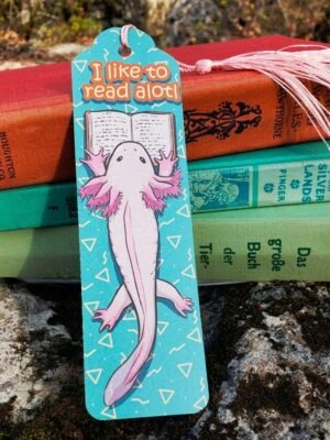 Image of axolotl bookmark