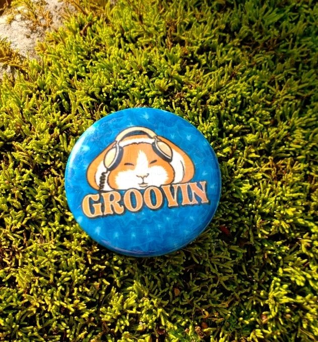 Image of Groovin pin badge