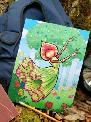 Image of Flatwoods Monster glitter print
