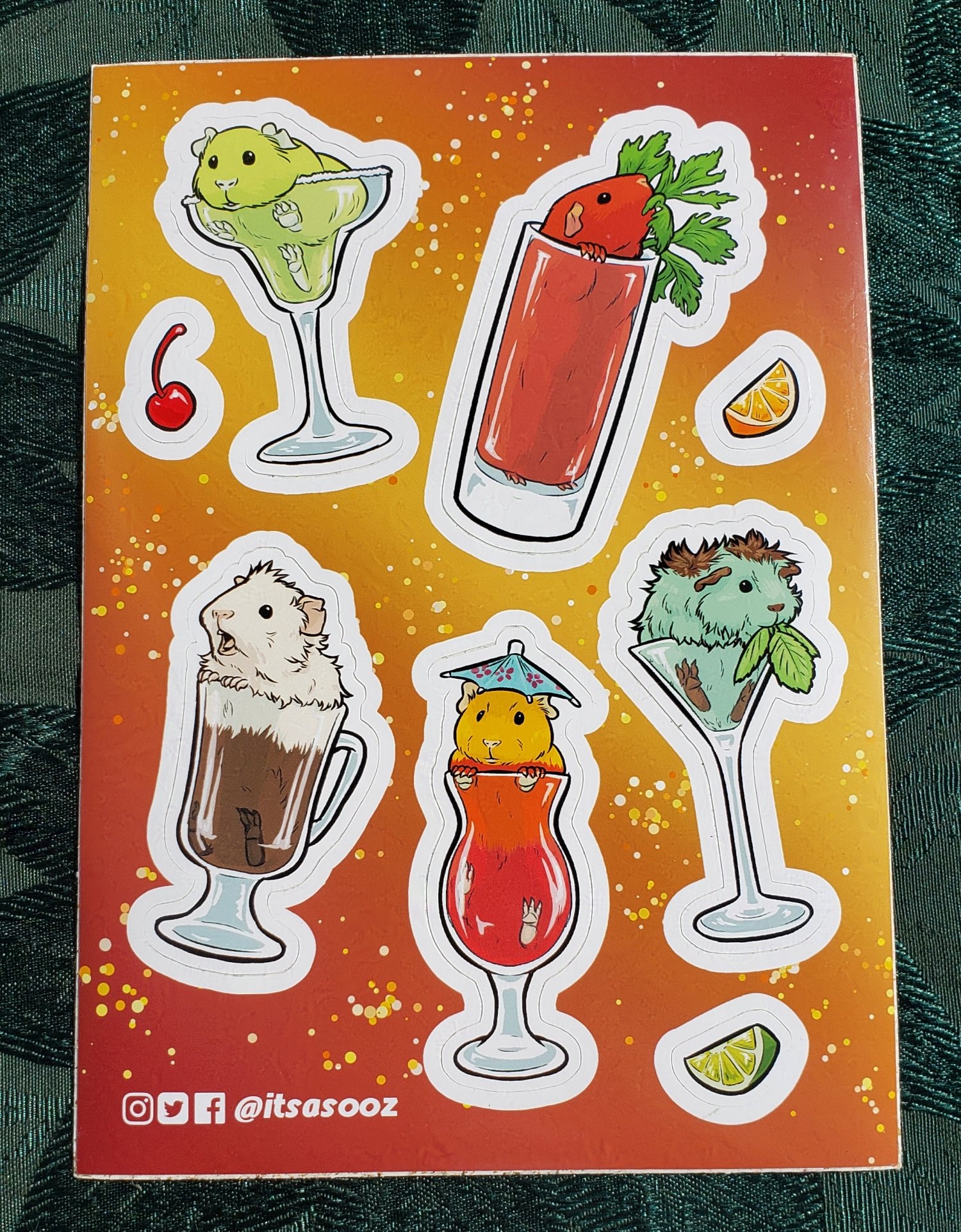 Mixologuinea Pigs Sticker Sheet
