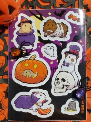 Guinea Pig Halloween "Seasons of Fun" Sticker Sheet