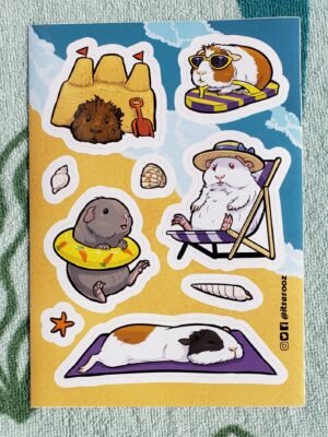 Guinea Pig Beach "Seasons of Fun" Sticker Sheet