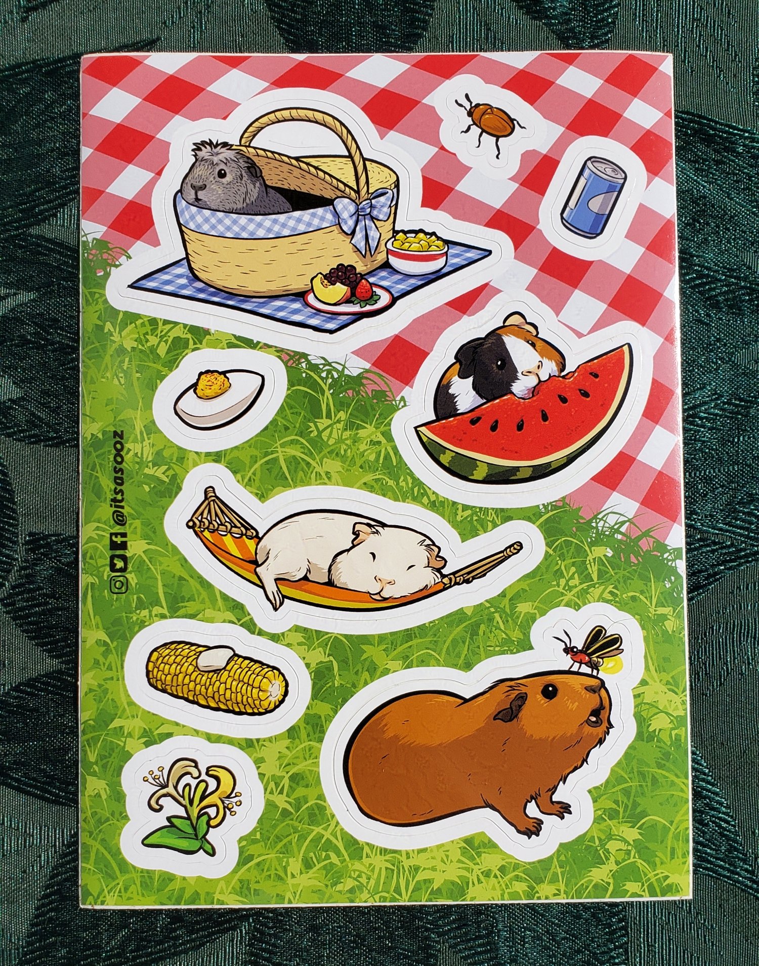 Guinea Pig Cookout "Seasons of Fun" Sticker Sheet