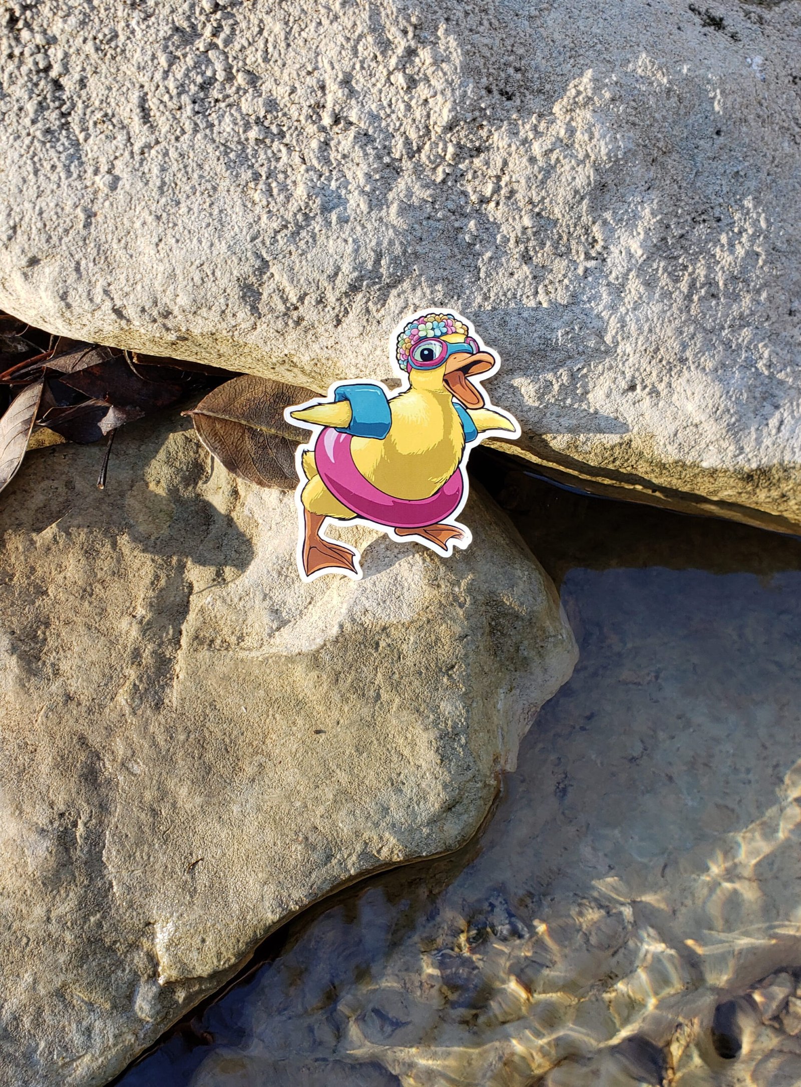 Image of Swimming Duckling sticker